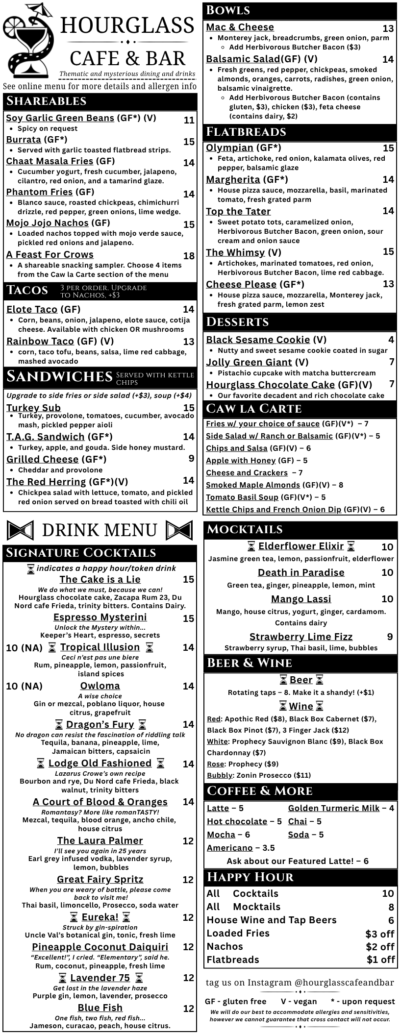 Hourglass Menu